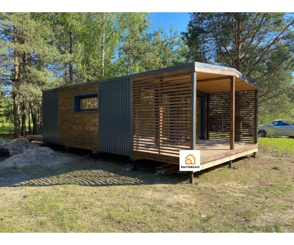  Модульный дом 8х4.6м Зима